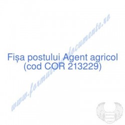 Agent agricol (cod COR...