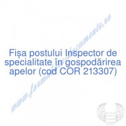 Inspector de specialitate...