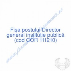 Director general instituţie...