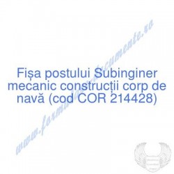 Subinginer mecanic...