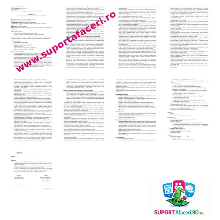 Fișa postului Montator sisteme tâmplărie termoizolantă – model editabil DOC