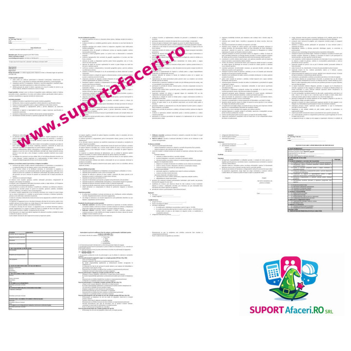 Fișa postului Montator geogrile – model editabil DOC