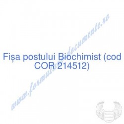 Biochimist (cod COR 214512)...