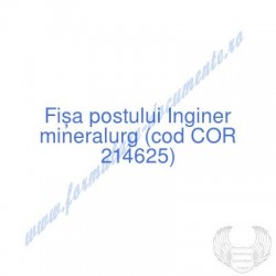 Inginer mineralurg (cod COR...