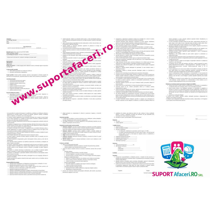 Fișa postului Frezor universal – model editabil DOC