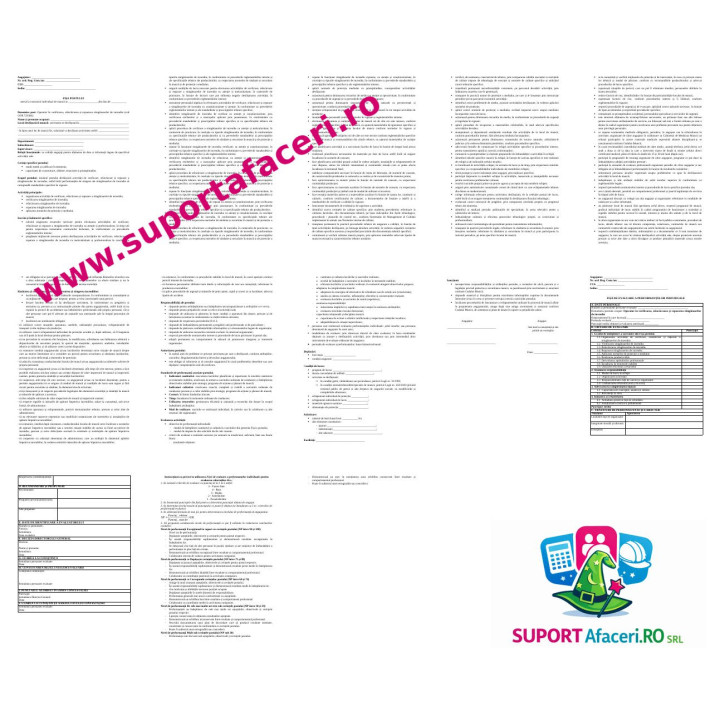 Fișa postului Operator în verificarea, reîncărcarea și repararea stingătoarelor de incendiu – model editabil DOC