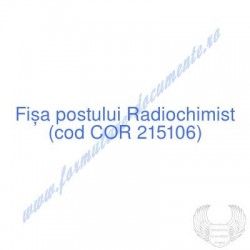 Radiochimist (cod COR...