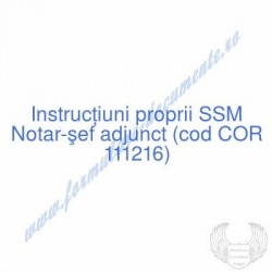 Notar-şef adjunct (cod COR...