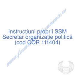 Secretar organizaţie...