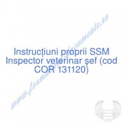 Inspector veterinar şef...