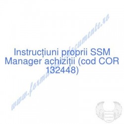 Manager achiziţii (cod COR...