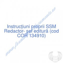 Redactor- şef editură (cod...