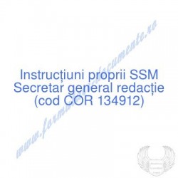 Secretar general redacţie...