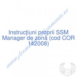 Manager de zonă (cod COR...