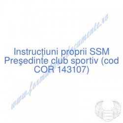 Preşedinte club sportiv...