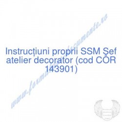 Şef atelier decorator (cod...