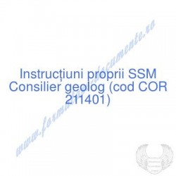 Consilier geolog (cod COR...