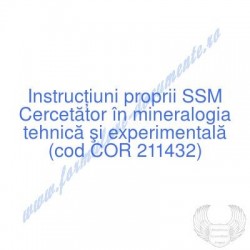 Cercetător în mineralogia...