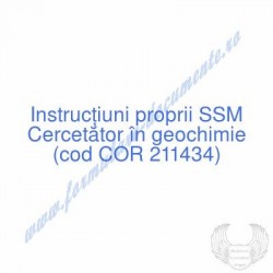 Cercetător în geochimie...