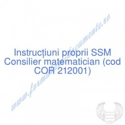 Consilier matematician (cod...