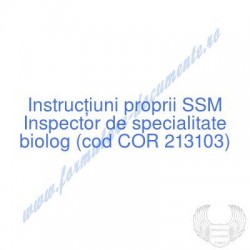 Inspector de specialitate...