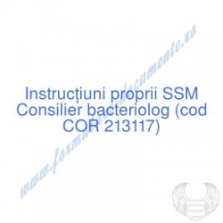 Consilier bacteriolog (cod...