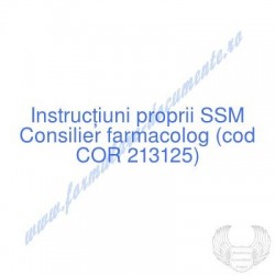 Consilier farmacolog (cod...