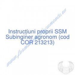 Subinginer agronom (cod COR...