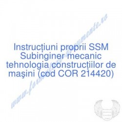 Subinginer mecanic...