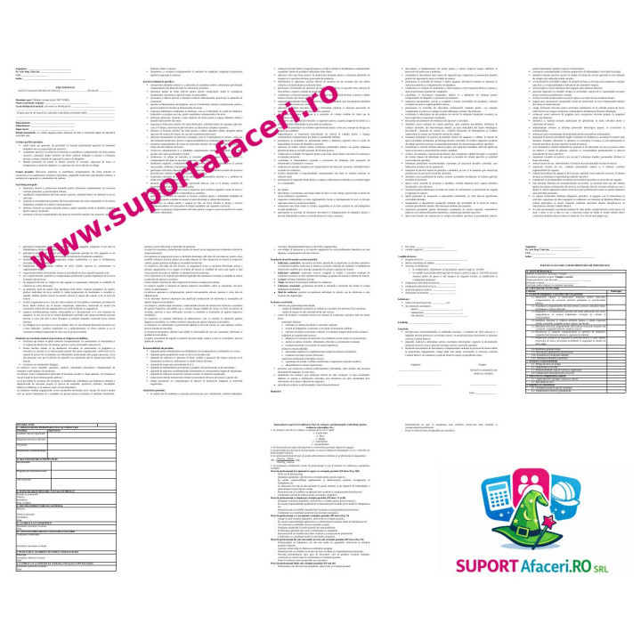 Fișa postului Tâmplar carosier – model editabil DOC