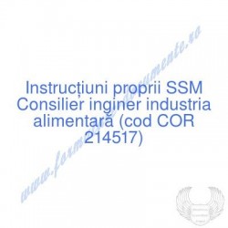 Consilier inginer industria...