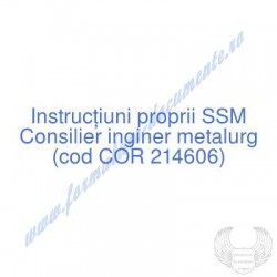 Consilier inginer metalurg...