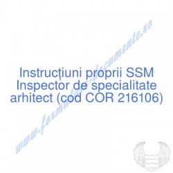 Inspector de specialitate...