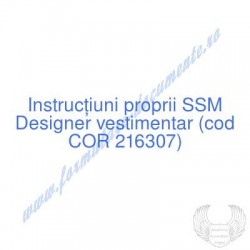 Designer vestimentar (cod...