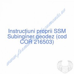 Subinginer geodez (cod COR...