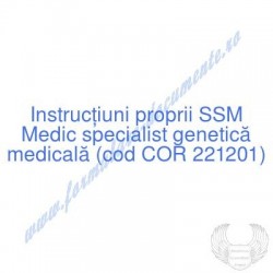 Medic specialist genetică...