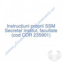 Secretar institut,...