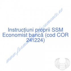 Economist bancă (cod COR...