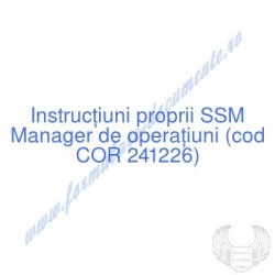 Manager de operaţiuni (cod...