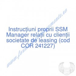 Manager relaţii cu clienţii...