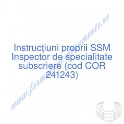 Inspector de specialitate...