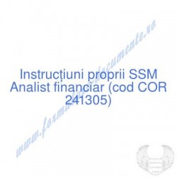 Analist financiar (cod COR...