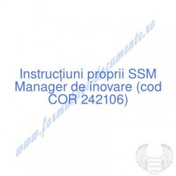 Manager de inovare (cod COR...