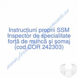 Inspector de specialitate...