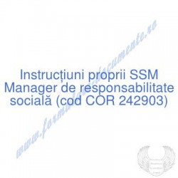 Manager de responsabilitate...