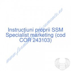 Specialist marketing (cod...