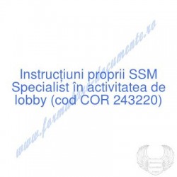 Specialist în activitatea...