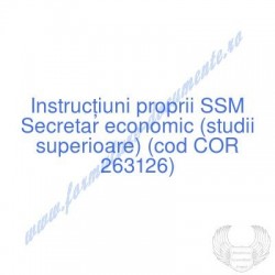 Secretar economic (studii...