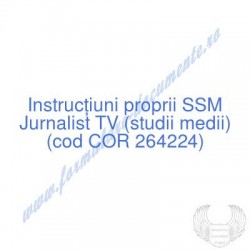 Jurnalist TV (studii medii)...