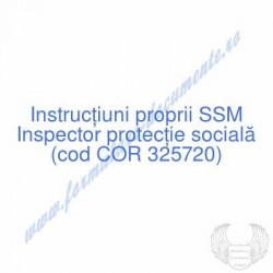 Inspector protecţie socială...